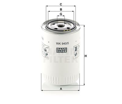 Фильтр топливный Mann WK940_5(1161003)